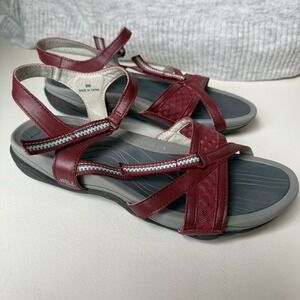 JBU Jambu Shoes Sandals Size 9 Women's Red Hook Loop Non Slip Sports Trapper